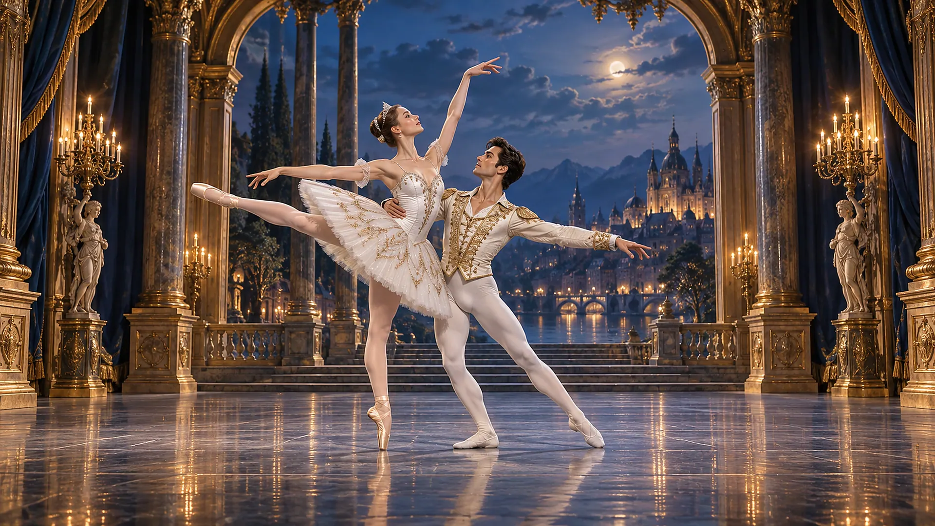 Classical Ballet. AI-generated illustration