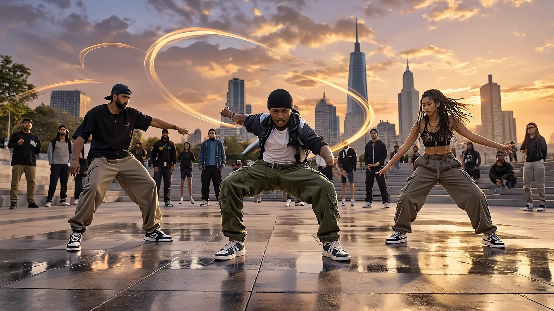 Street & Hip-Hop. AI-generated illustration