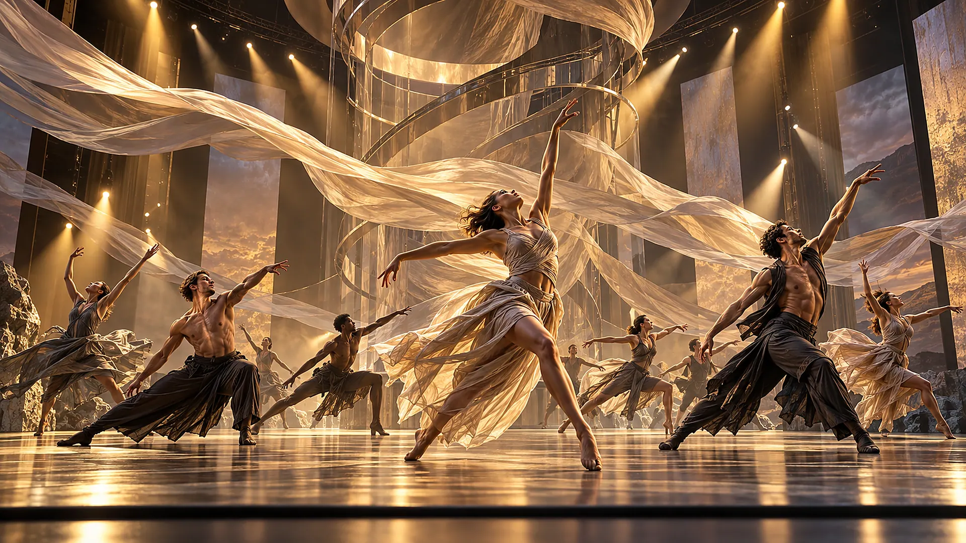 Stage, Show & Experimental Dance. AI-generated illustration